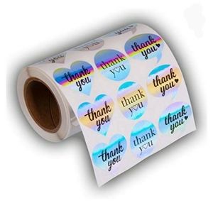 Stickers, Thank you Stickers come in sheets or roll depending on amount ordered.